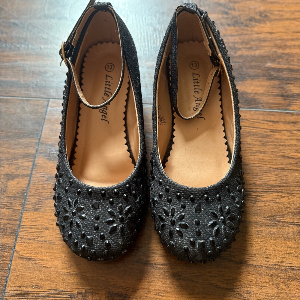 Little girls black dress Shoes